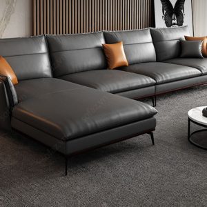Bộ sofa góc phòng khách da ( GD 353 )
