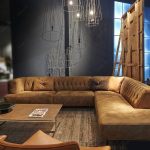 Ghế sofa góc da phòng khách  - Sofa MCQUEEN GAMMA ( GD327 )